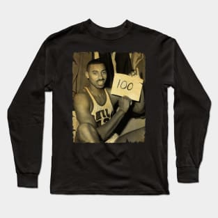 Wilt Chamberlain - Vintage Design Of Basketball Long Sleeve T-Shirt